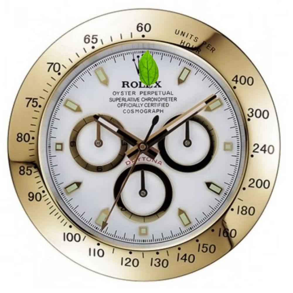Icon Dials™ Daytona Style, Gold & White